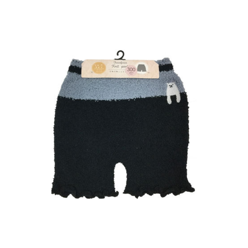 K Knit Pants with Embroidery Polar Bear