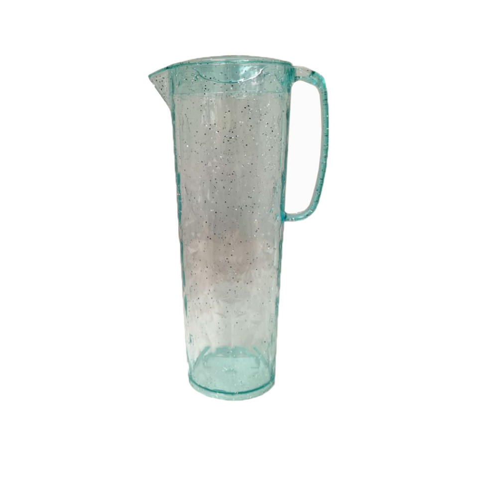 Water Bottle with Glitter Light Mint