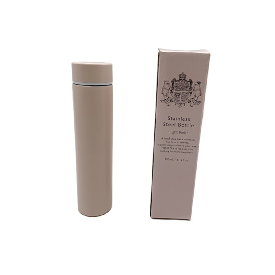 Stainless Steel Bottle Light Pink 190ml