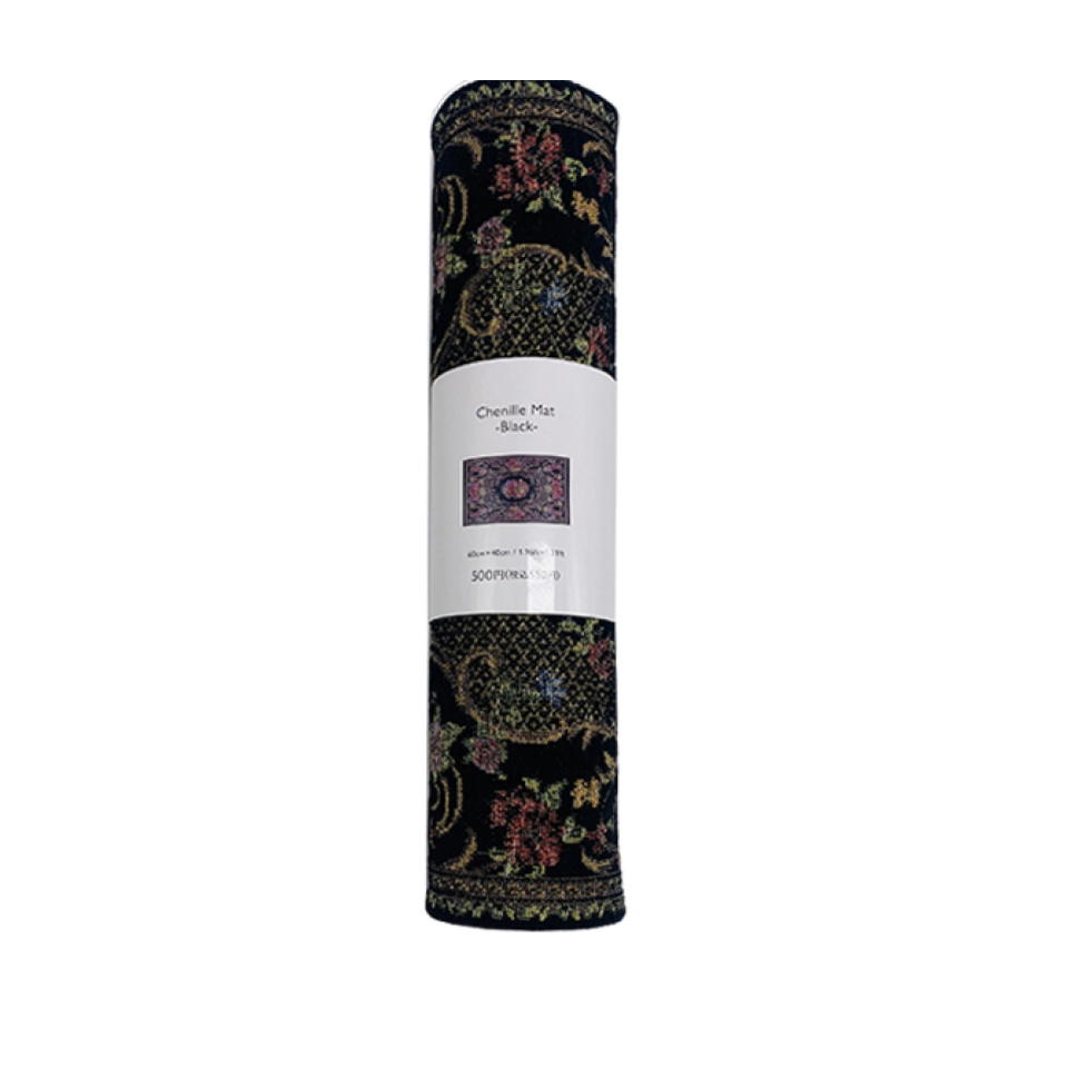Chenille Mat Black