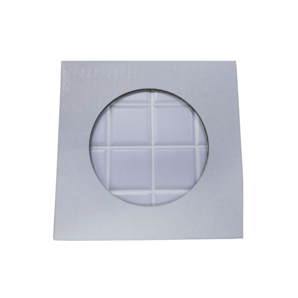 Ceramic Coaster Large Gray 2pc Set