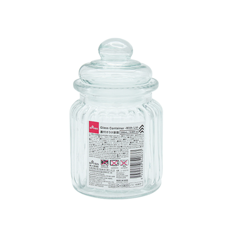 Glass Container with Lid 290ml