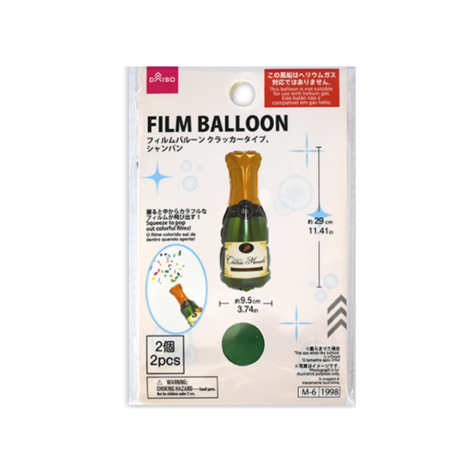 Foil Balloon Cracker Type Champagne