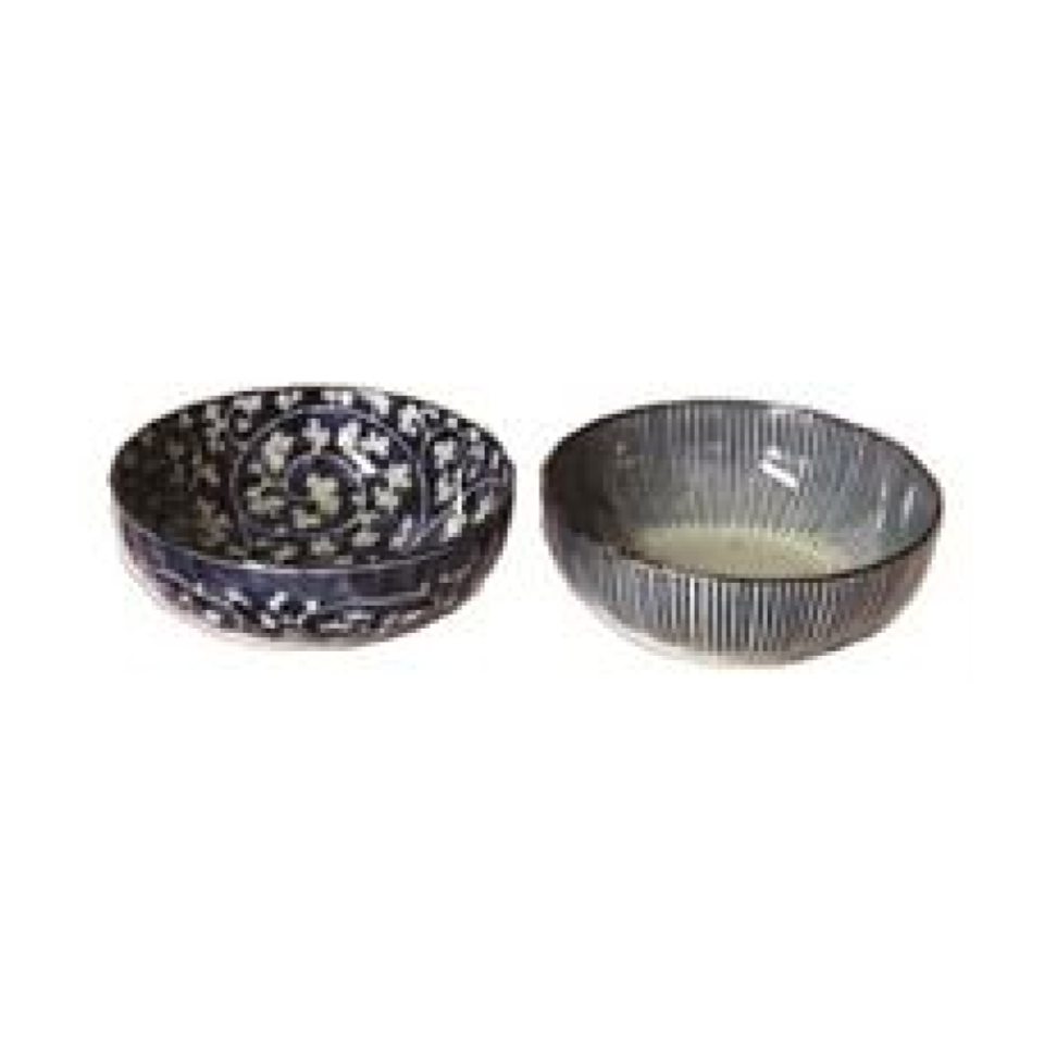 Antique Dyed Chrysanthemum Shaped Small Bowls 11cm x 4cm