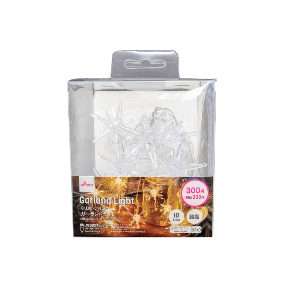 Garland Light 10 LEDs Crystal USB Type