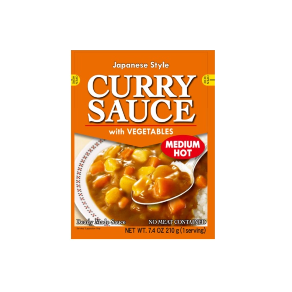S&B Curry Sauce with Vegetables Medium Hot 210g