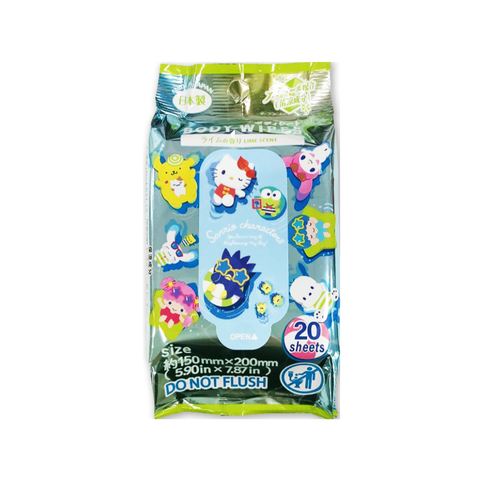 Body Wipes Sanrio Characters Mix Lime Scent