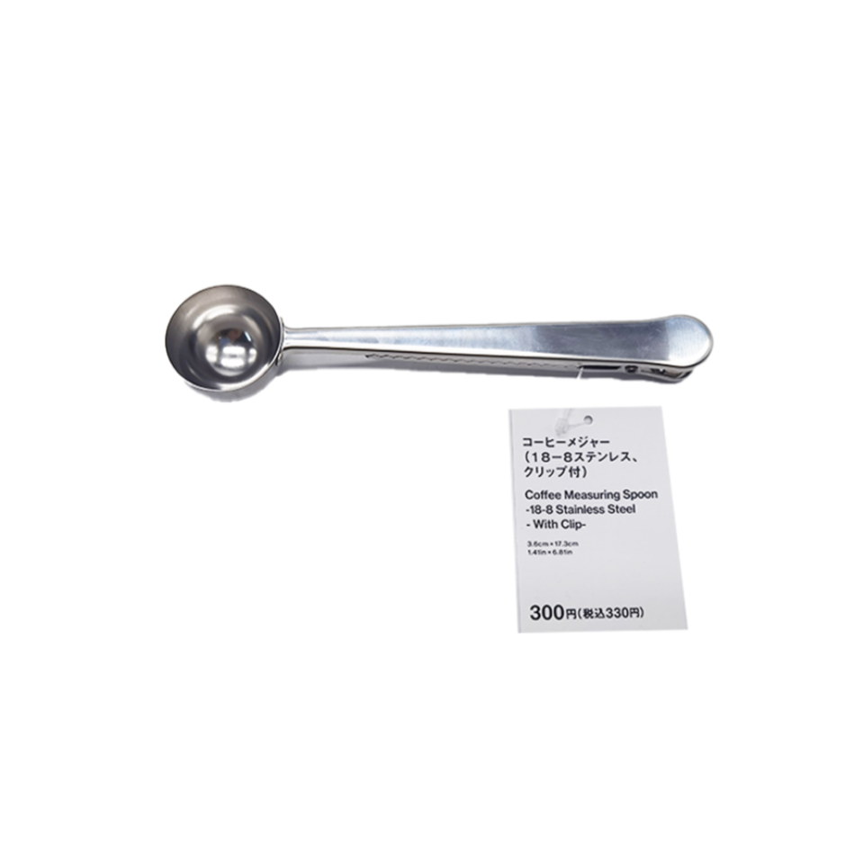 Coffee Measuring Spoon 18-8 Stainless Steel with Clip