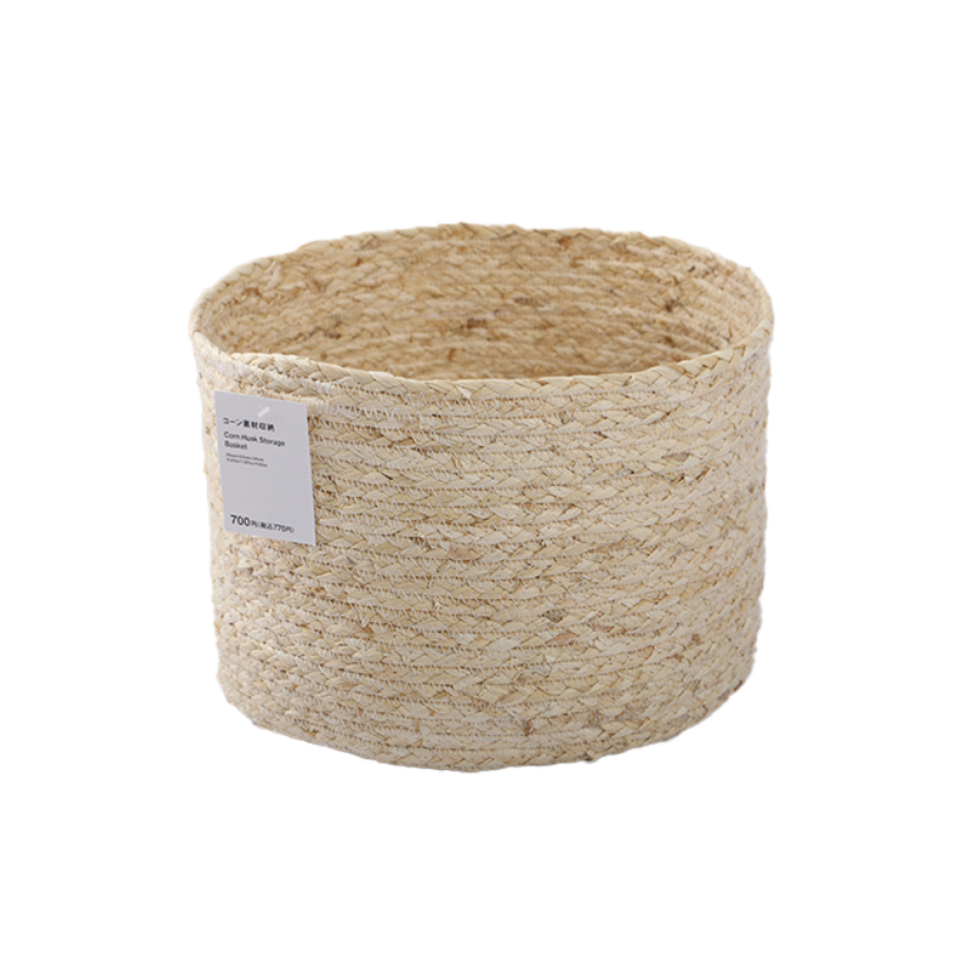 Corn Husk Storage Basket 30cm x 20cm