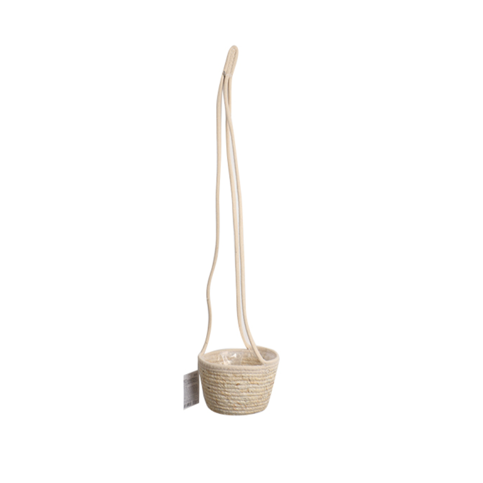 Planter Hanging Pot 19cm x 12cm Corn Husk