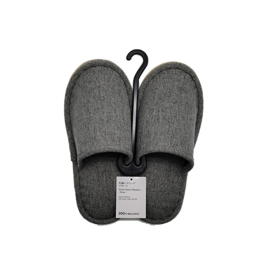 Outer Seam Slippers Gray EU 36-39