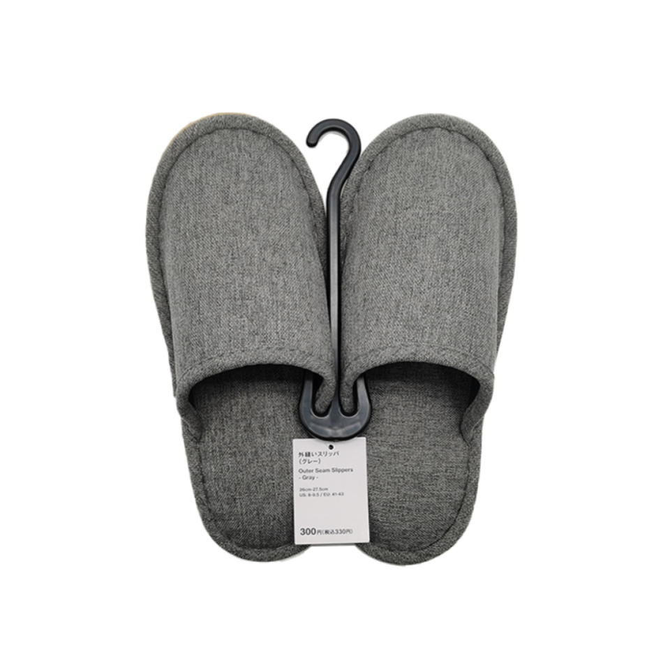 Outer Seam Slippers Gray EU 41-43