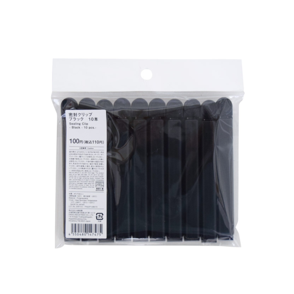 Sealing Clip Black 10pcs
