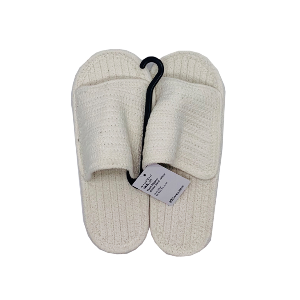 Room Slippers Cotton Blend White EU 41-43
