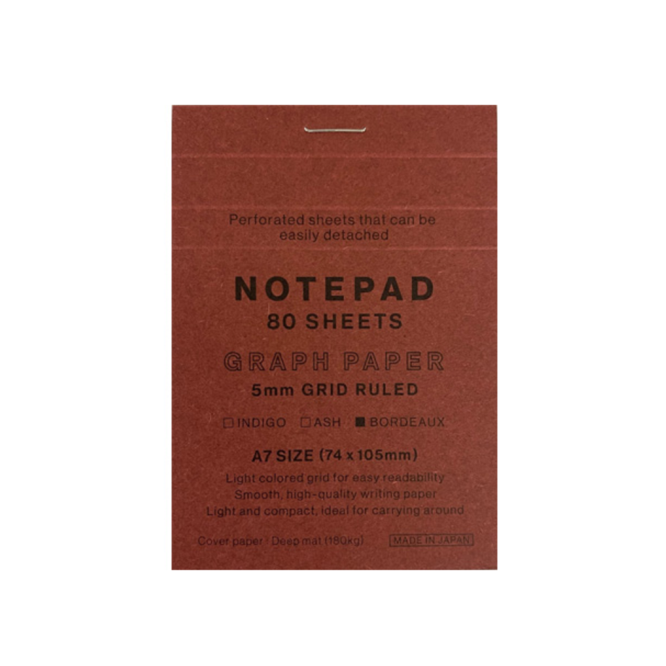 A7 Memo Pad Bordeaux