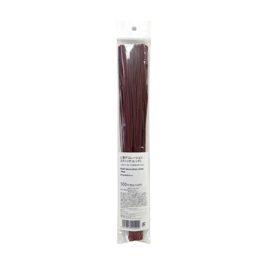 Rush Grass Decoration Stick Red