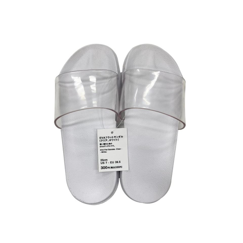 EVA Flat Sandals Clear EU 39.5 White