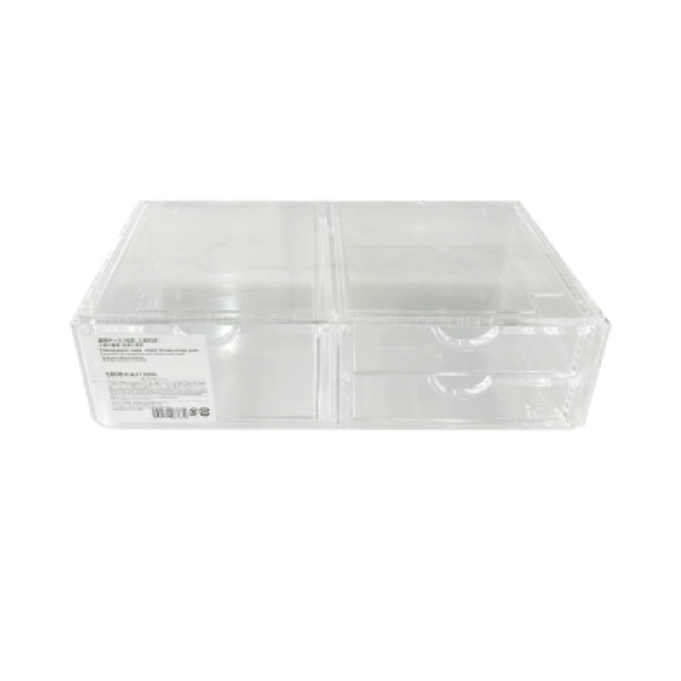 Transparent Case Shorter Type Three Stage Drawer