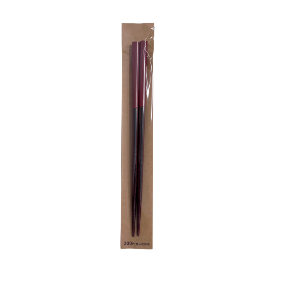 Wakasa Lacquered Chopsticks Nuriwake Red 21cm
