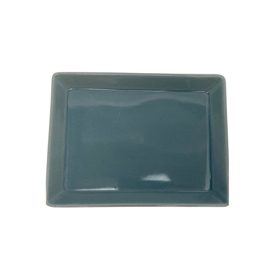 Kakomi Rectangle Plate L Blue