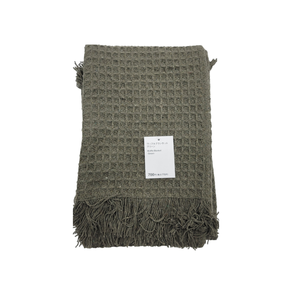 Waffle Blanket Green