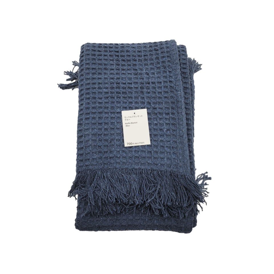 Waffle Blanket Blue