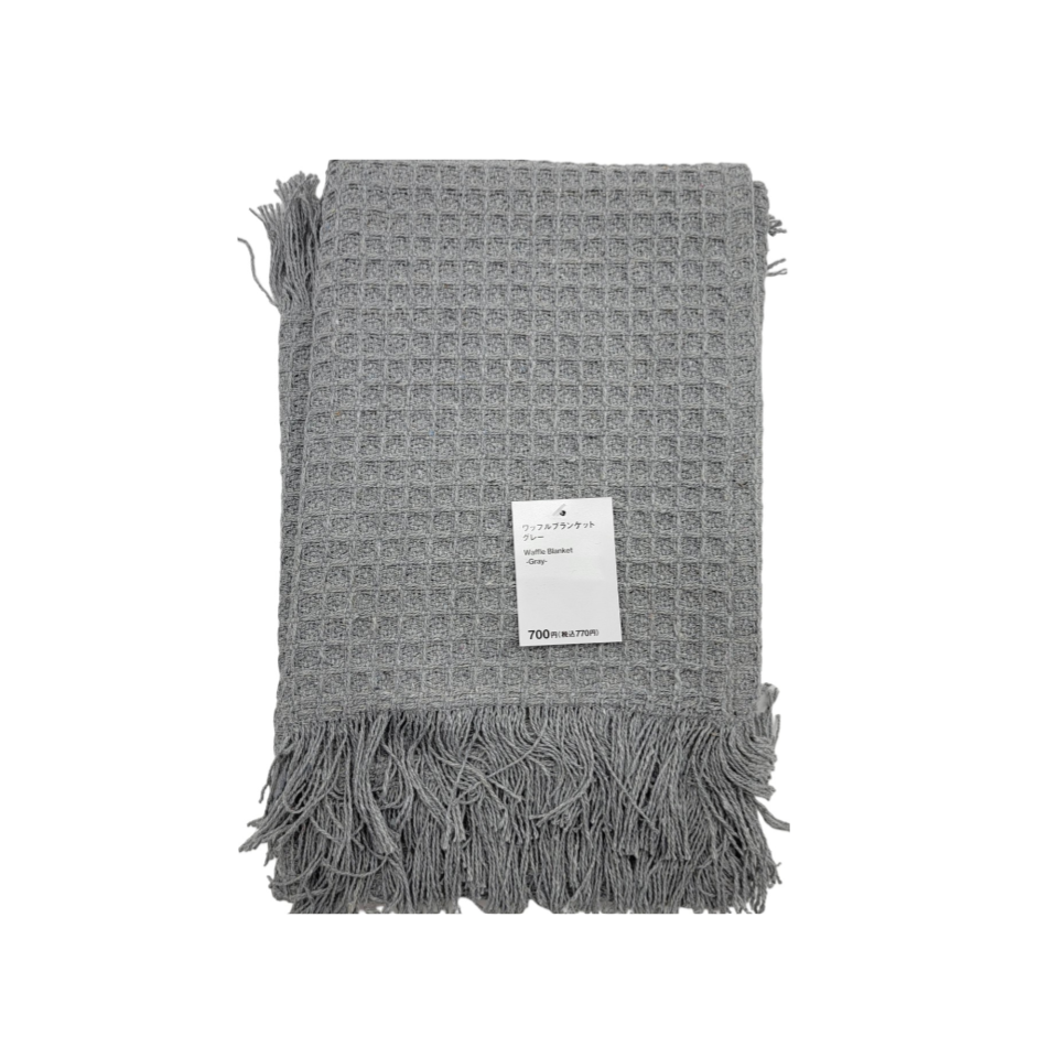Waffle Blanket Gray