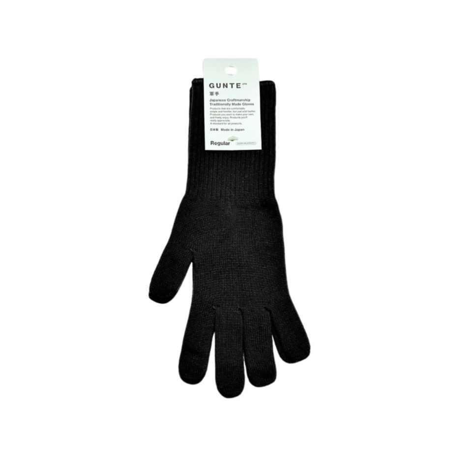 Pure Cotton Colored Work Gloves Long Charcoal Gray