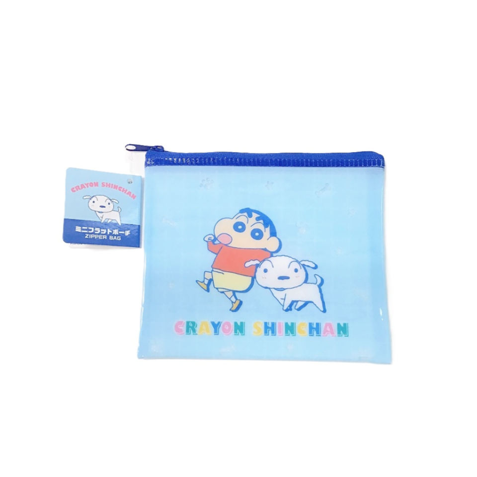Mini Flat Pouch Crayon Shinchan Shiro