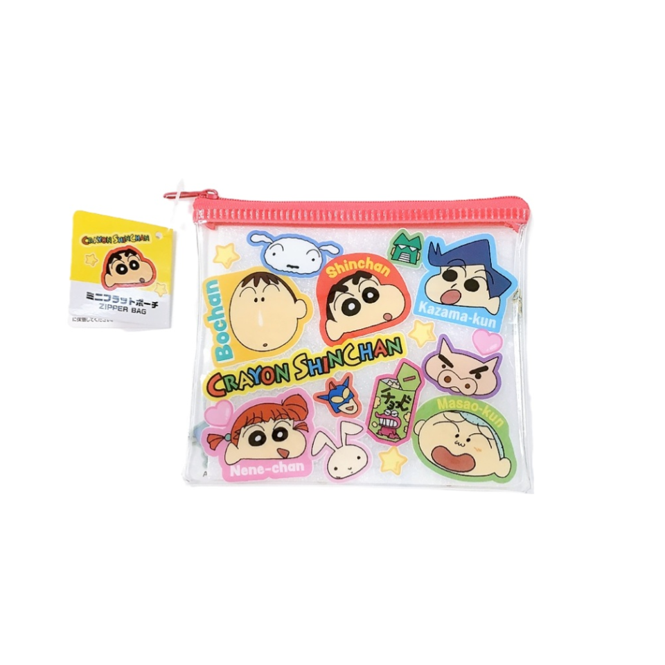Mini Flat Pouch Crayon Shinchan Sticker