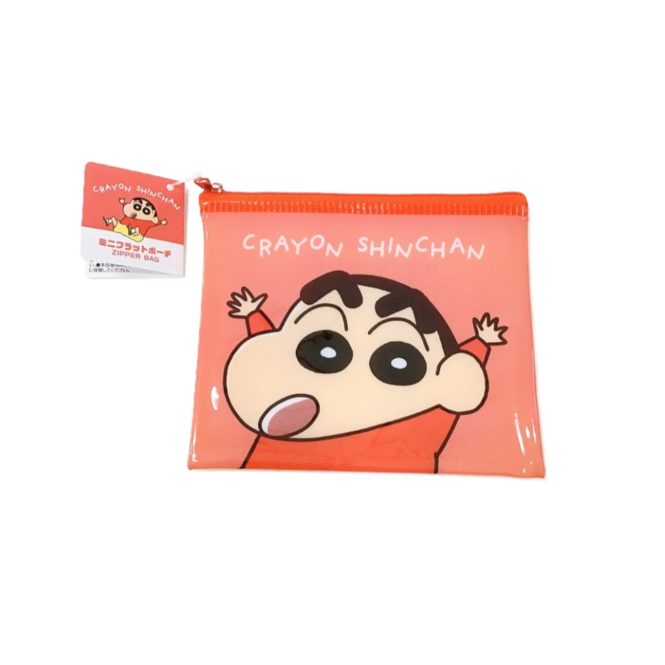 Mini Flat Pouch Crayon Shinchan Shinnosuke and Himawari