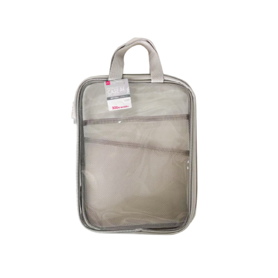 Storage Case with Handle A4 Gray