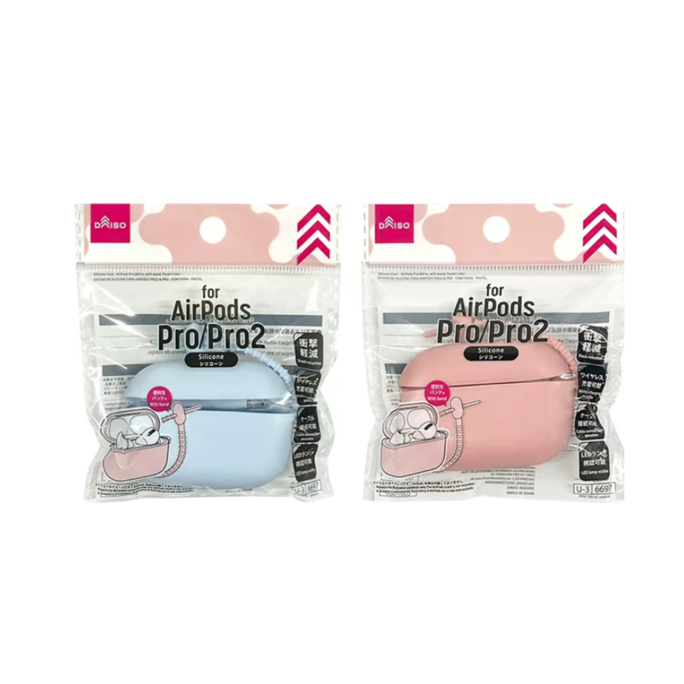Silicone Case AirPods Pro 2 & Pro with Band Pastel