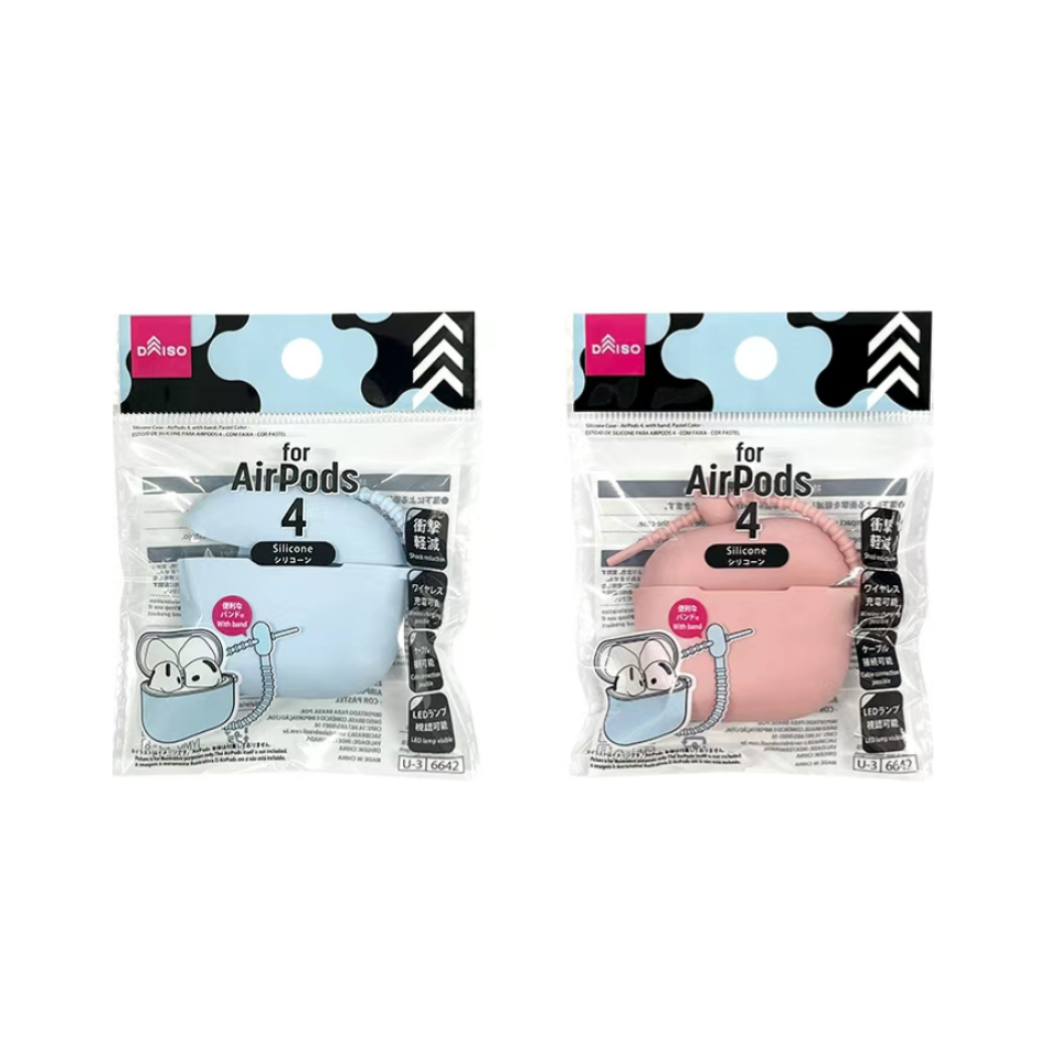 Silicone Case AirPods 4 with Band Pastel Color