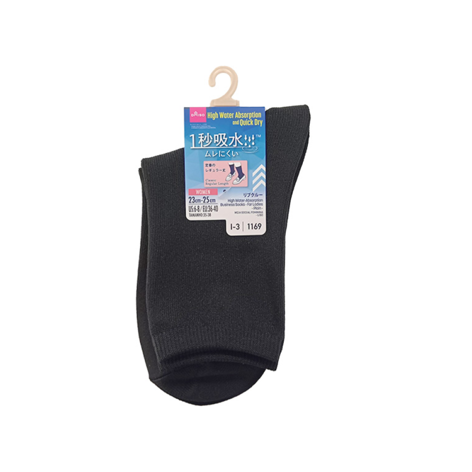 High Water Absorption Business Socks for Ladies Plain