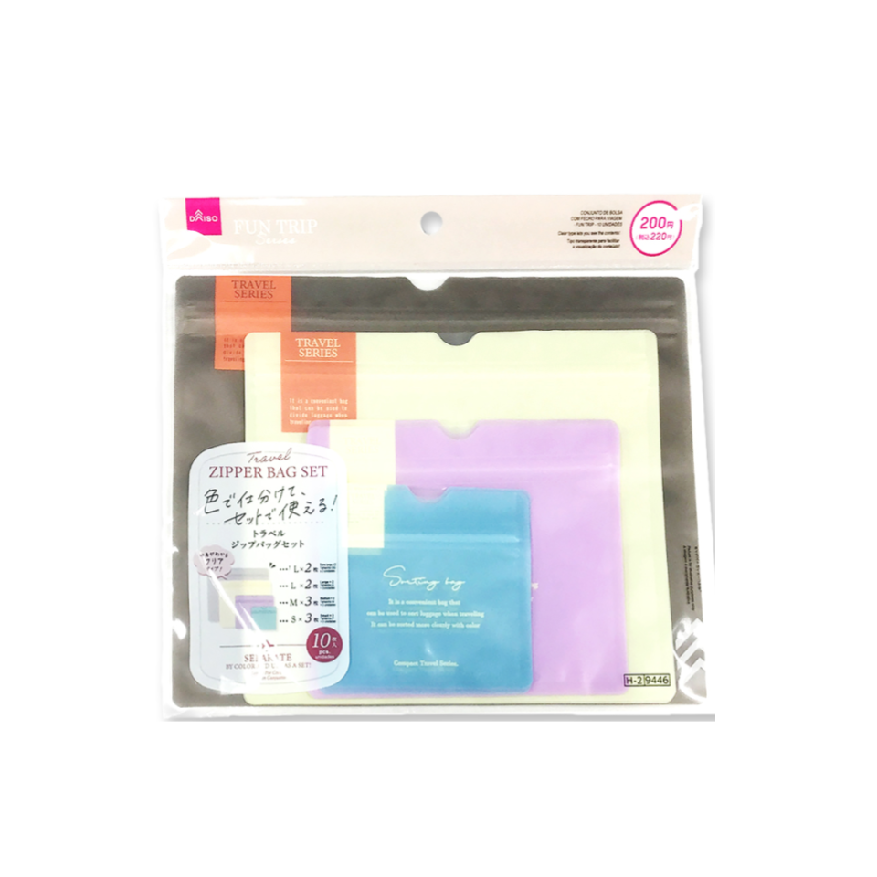 Travel Zipper Bag Set Fun Trip