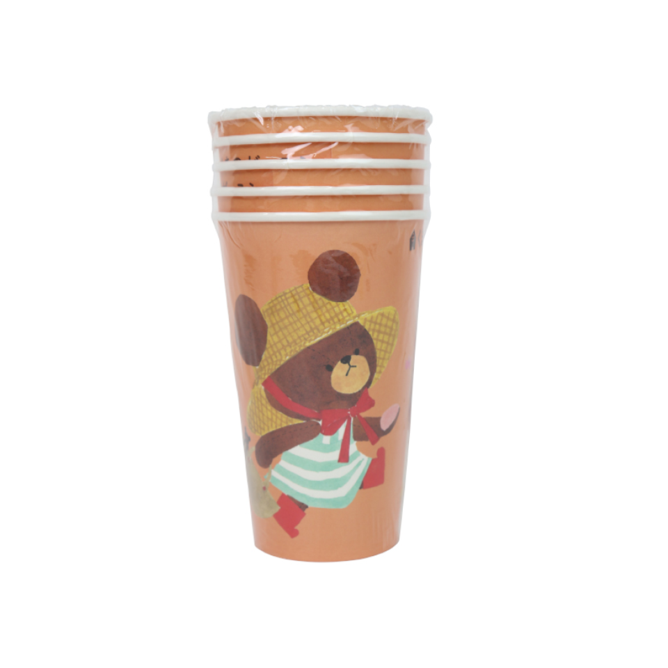 The Bears' School Paper Cups Picnic Pattern 5pcs