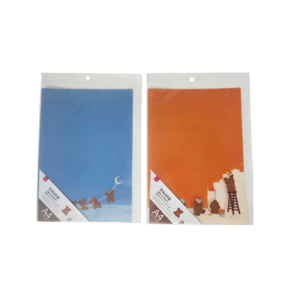 3Pockets Holder Korean Style Tonton Bear A4