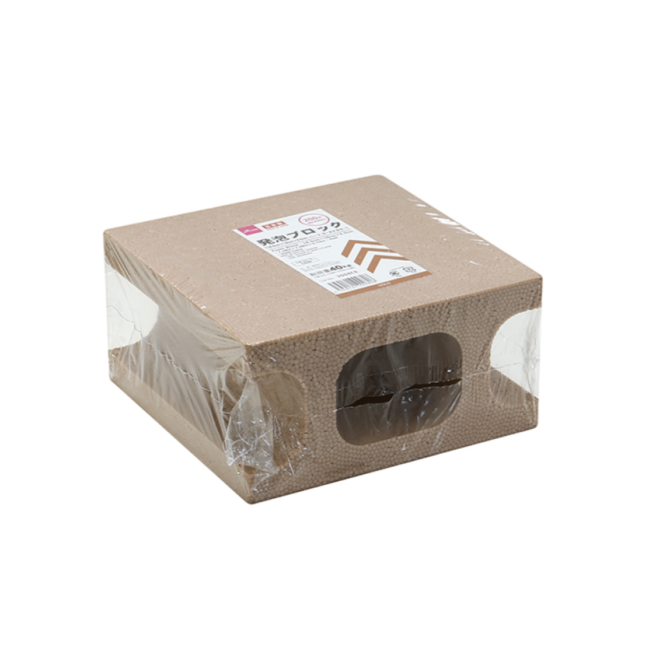 Foam Block 18.5cm x 18cmx 9.5cm Half Gold