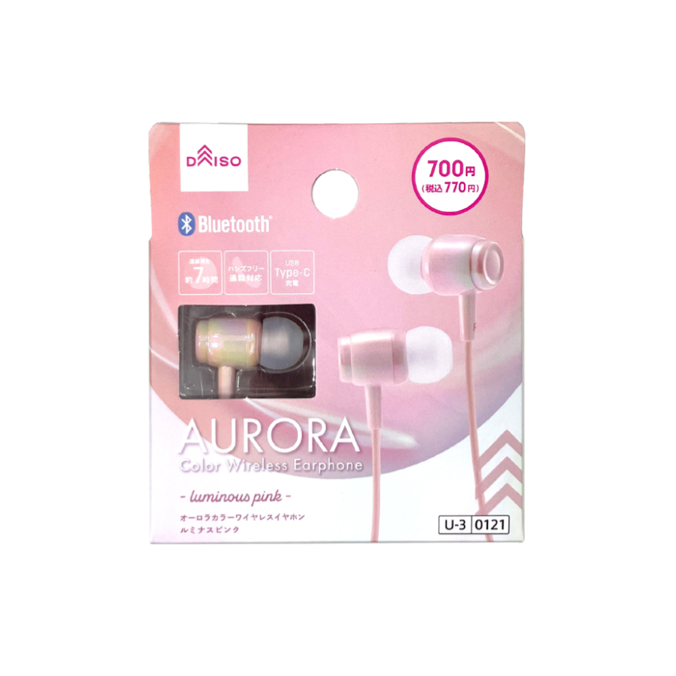 Aurora Color Wireless Earphone BT007 Luminous Pink