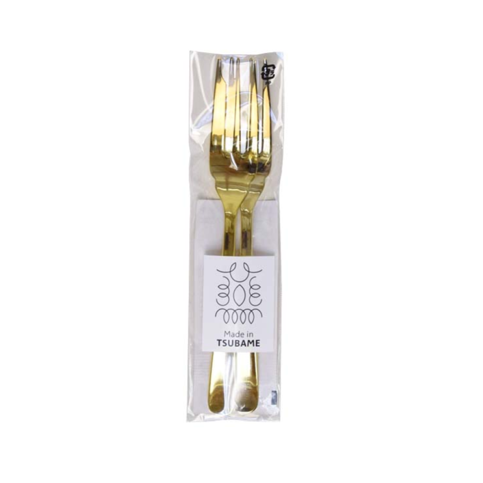 Cake Fork Gold Plate