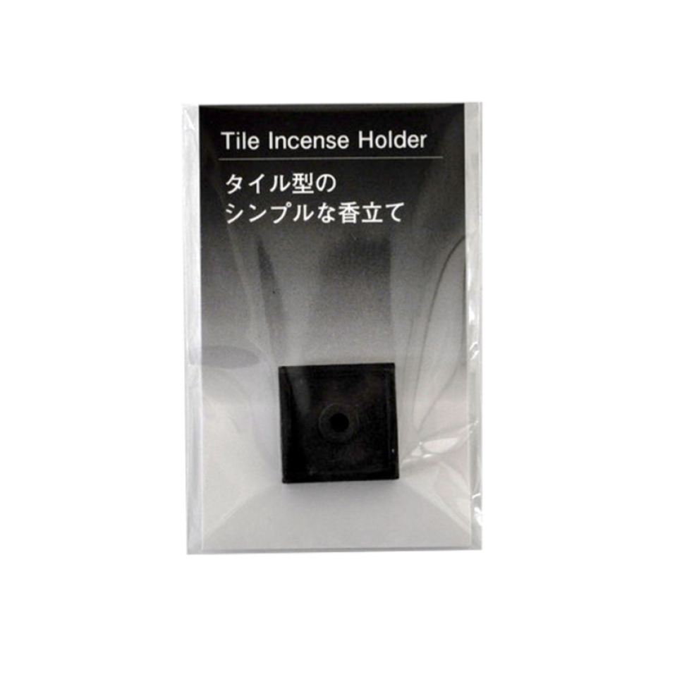 Tile Incense Holder Black