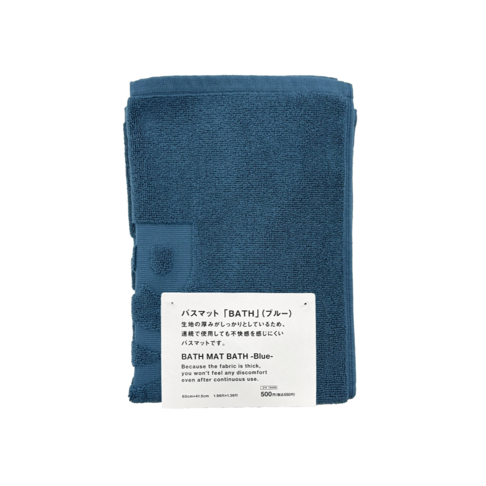 Bath Mat Blue