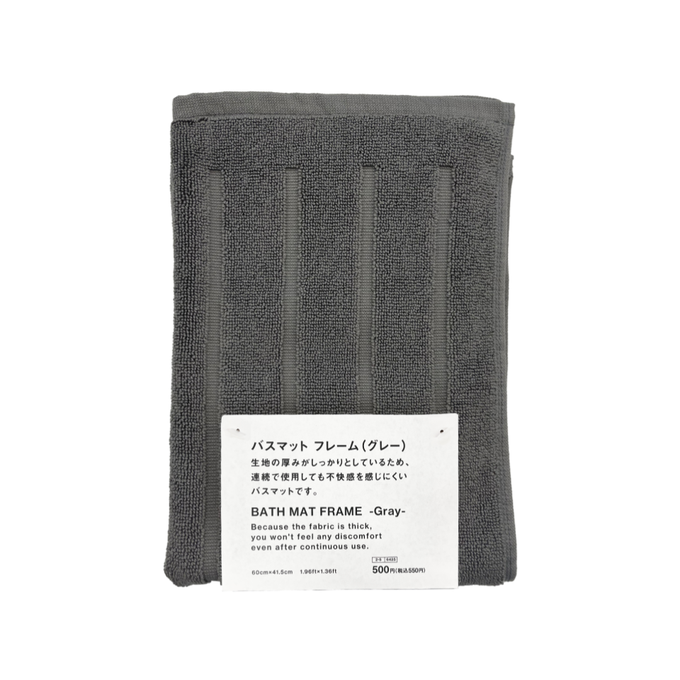 Bath Mat Frame Gray