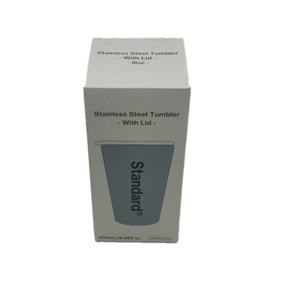 Stainless Steel Tumbler with Lid Blue 500ml