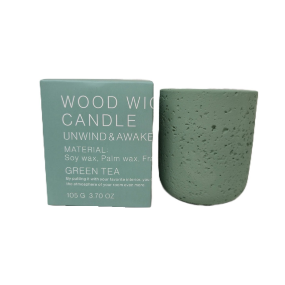 Wood Wick Candle Green Tea