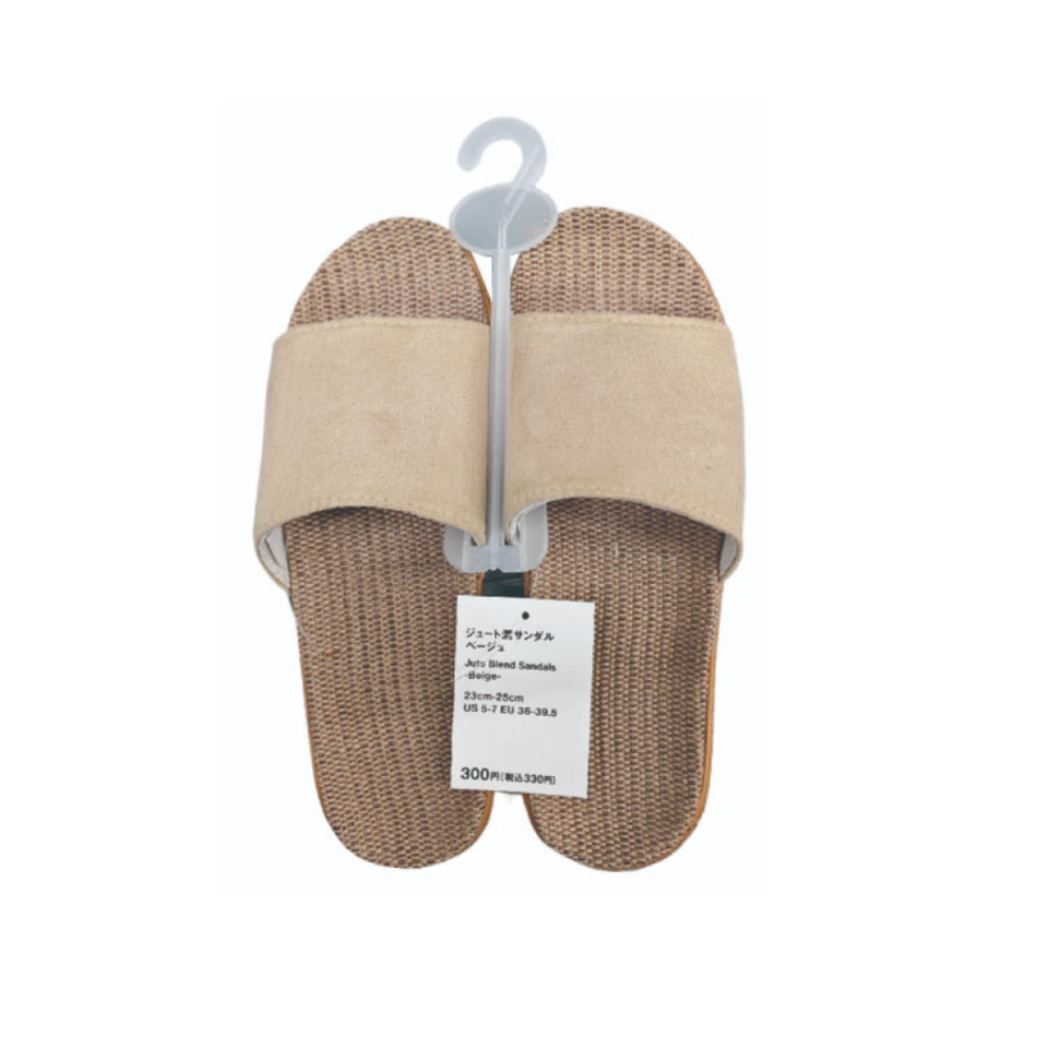 Jute Blend Sandals Beige 23cm-25cm