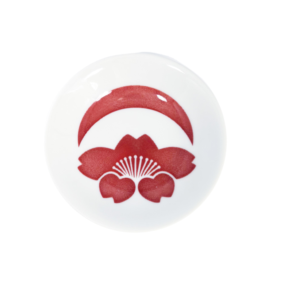 Mino Ware Bean Plate Family Crest Tsukiotisakura