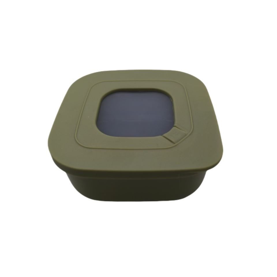 Storage Container with Air Valve Green 16cm x 16cm x 7.0cm