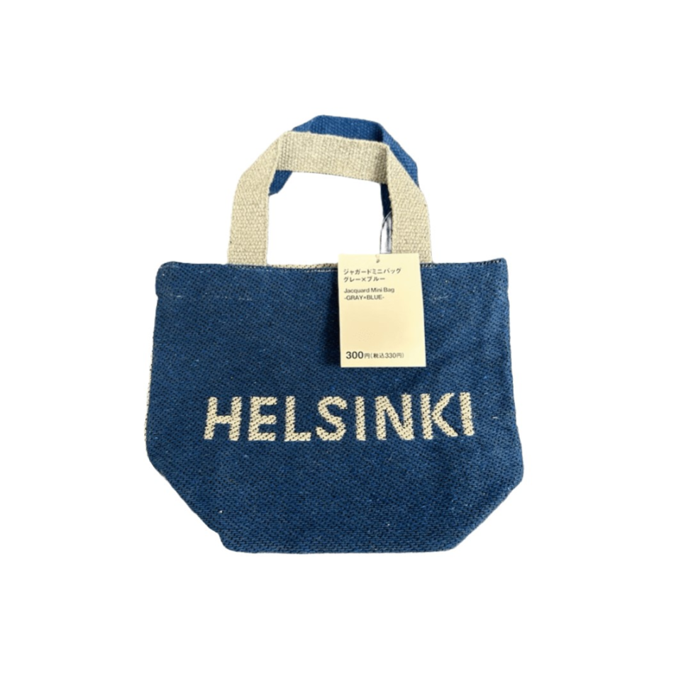 Jacquard Mini Bag Gray Blue